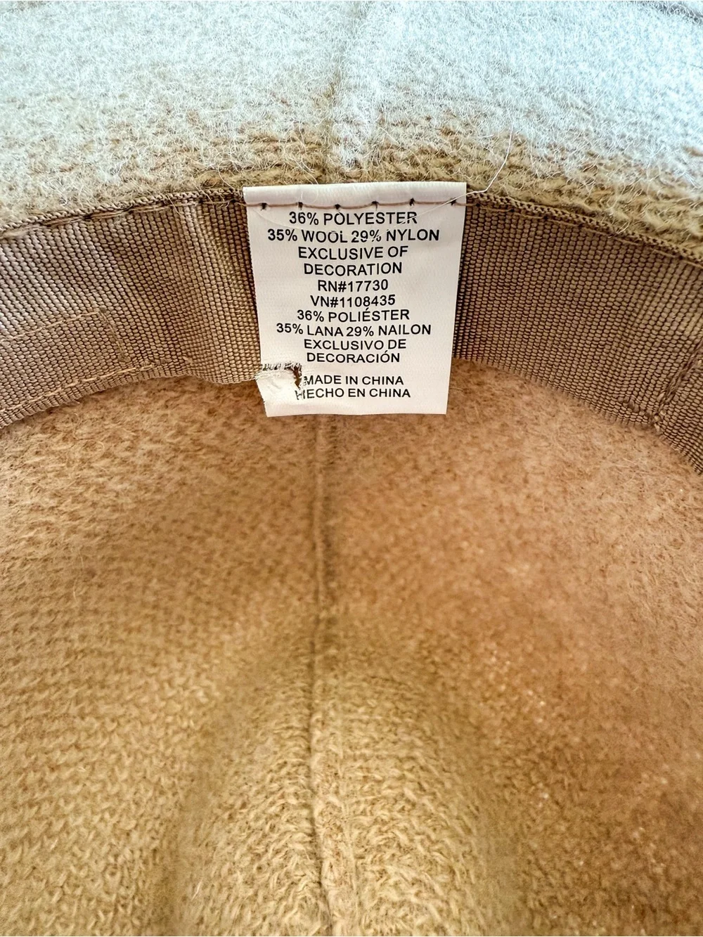 Beige Wide Brim Rancher Hat Boho Western Fedora